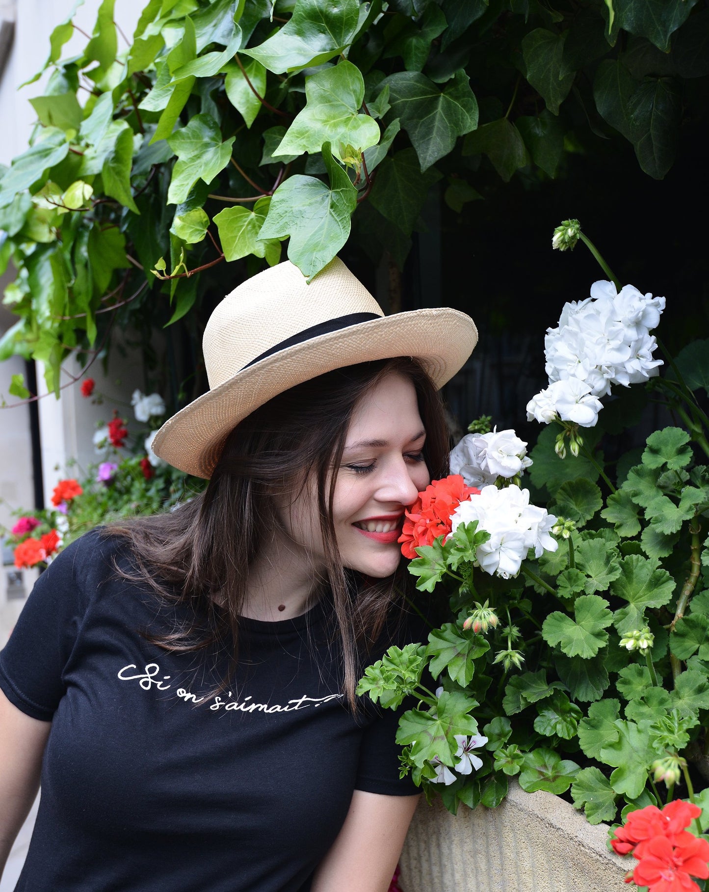 Tee-Shirt Femme Bonne Humeur "Si on s'aimait" – 100% Coton Fabriqué en France