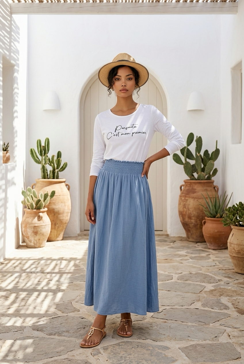 Jupe Riviera Bleue