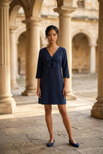 Charger l'image dans la galerie, Robe Femme Élégante Bleu Nuit