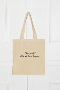 Tote-bag Mon secret, être de bonne humeur