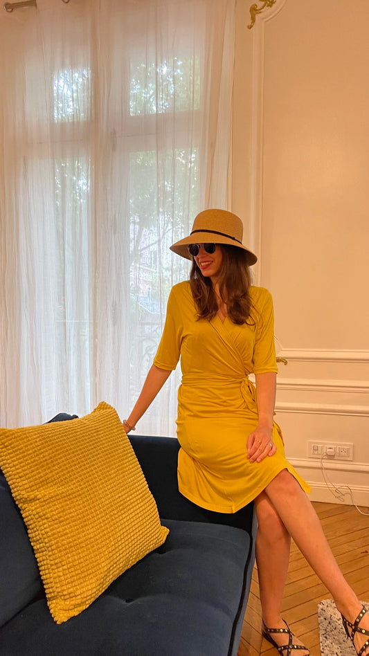 Robe Zig Zag Jaune